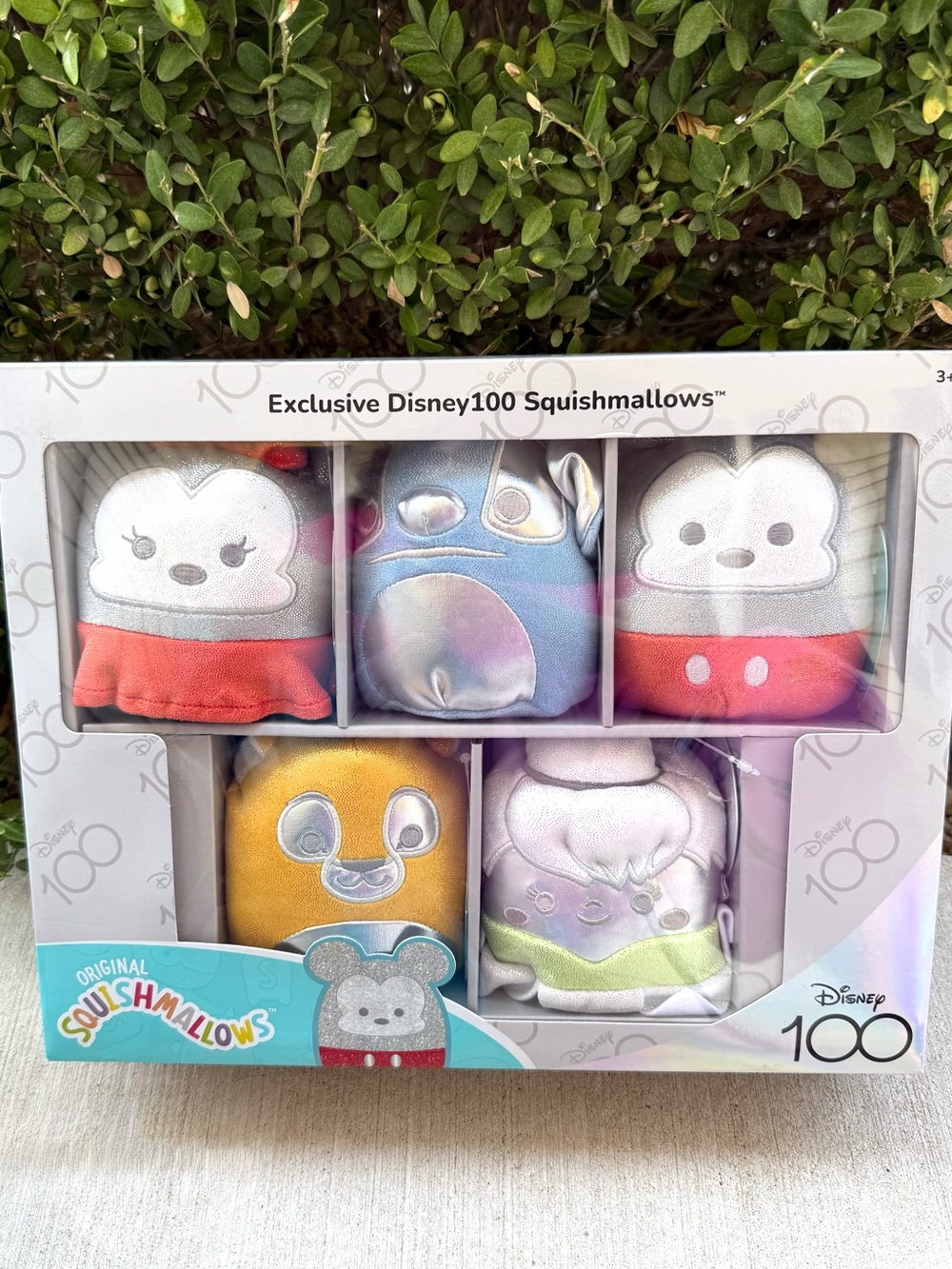 NEW! Disney 100 exclusive Squishmallows 5 piece set collectible sealed